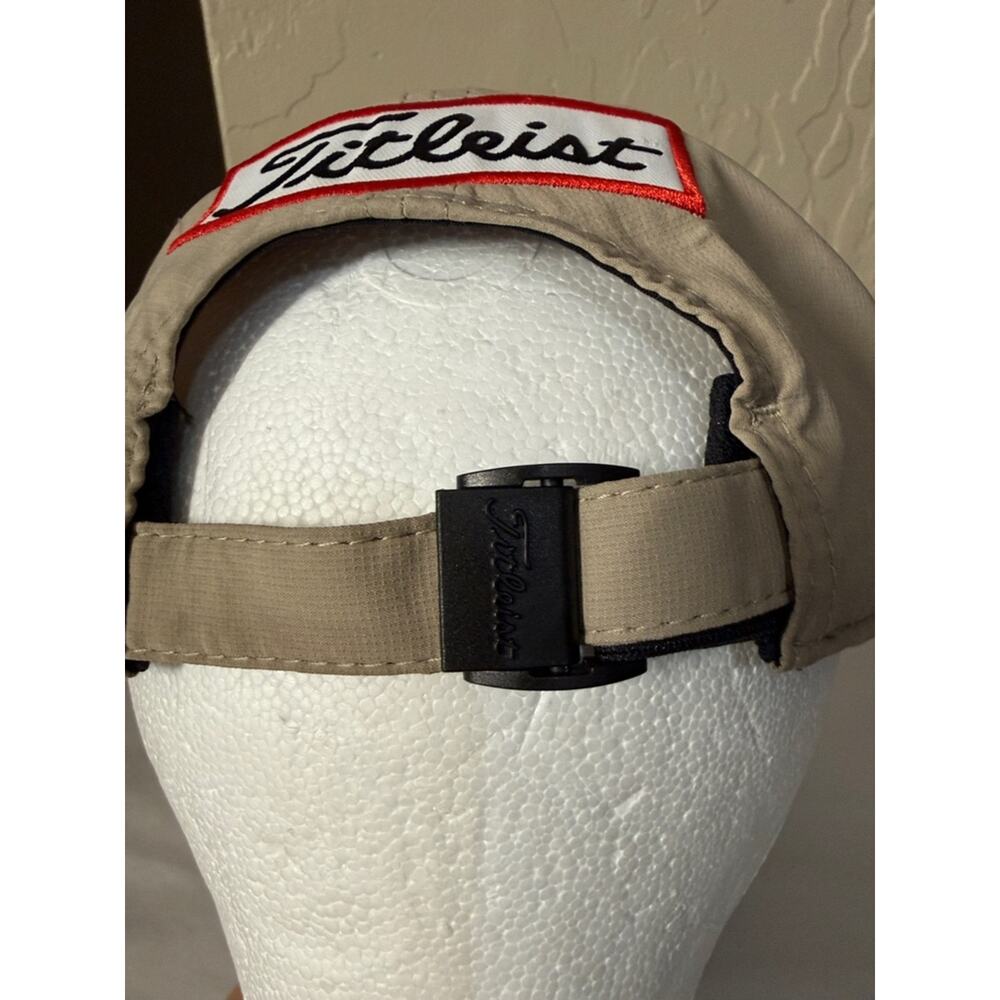 Titleist Adult Tour Performance Golf Hat tan with white embroidery logo - Picture 3 of 8